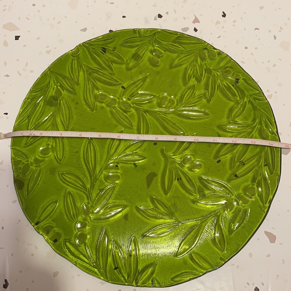 CENTERPIECE SERVING GLASS PLATTER - Picture 2 of 2